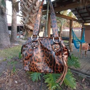 Kate Landry python purse